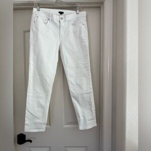 Ann Taylor like new (never worn) size 10 white jean crop straight leg